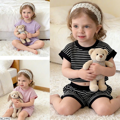 SG1992 BỘ SHORT KẺ CHO BÉ GÁI