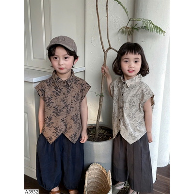 A3932 ÁO SƠ MI TAY HẾN CHO BÉ