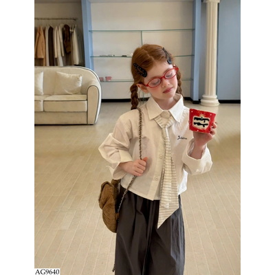 AG9640 ÁO SƠ MI CHO BÉ GÁI