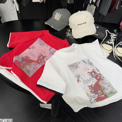 AT1303 ÁO CỘC TAY HOẠT HÌNH CHO BÉ