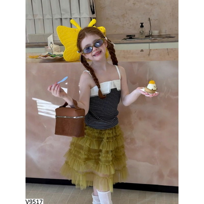 V9517 VÁY VOAN THỜI TRANG CHO BG