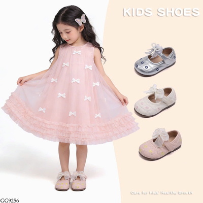 GG9256 GIÀY BÚP BÊ NƠ HOA BG