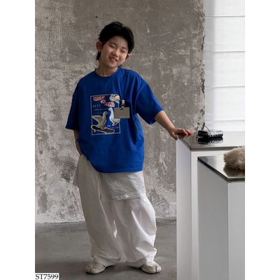 ST7599 SET ÁO PHÔNG MIX QUẦN SUÔNG TRẮNG