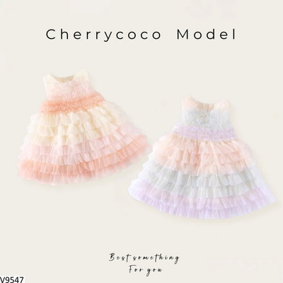 V9547 VÁY CÔNG CHÚA SẮC MÀU CHERRYCOCO