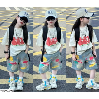 VN2002.01 SET ÁO PHÔNG + QUẦN SHORT