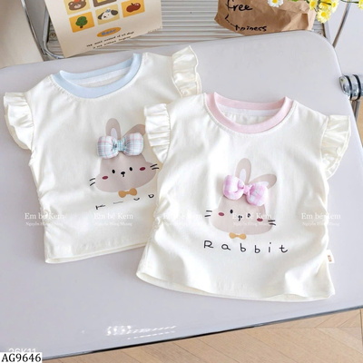 AG9646 ÁO THUN THỎ TAY BÈO