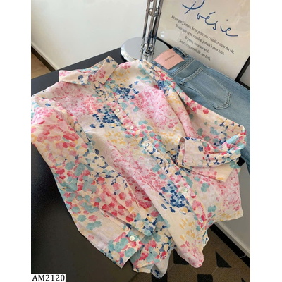 AM2120 ÁO SƠ MI LOANG HOA