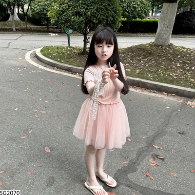 SG2070 SET ÁO MIX CHÂN VÁY CÔNG CHÚA CHO BG