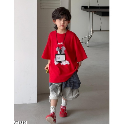 AT1319 ÁO THUN MICKEY ĐỎ