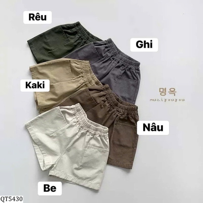QT5430 QUẦN SHORT CHO BÉ