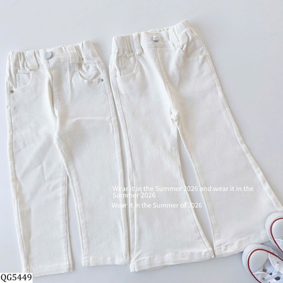 QG5449 QUẦN JEAN TRẮNG CHO BÉ