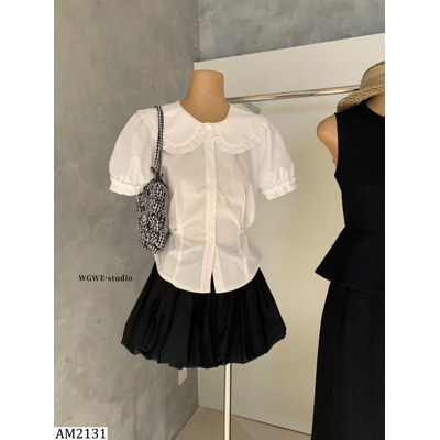 AM2131 ÁO SƠ MI CỔ BÚP BÊ W.G.W.E