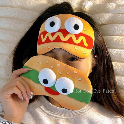 PK0755 BỊT MẮT NGỦ HOẠT HÌNH HOTDOG CUTE