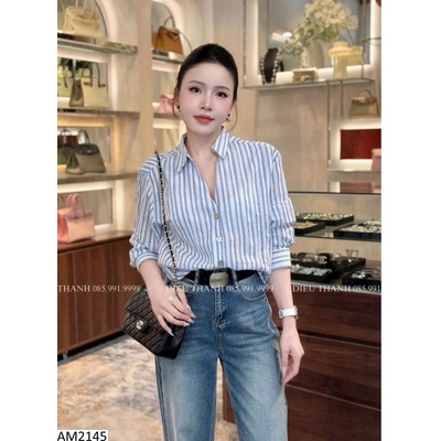 AM2145 ÁO SƠ MI KẺ SỌC CHO NỮ