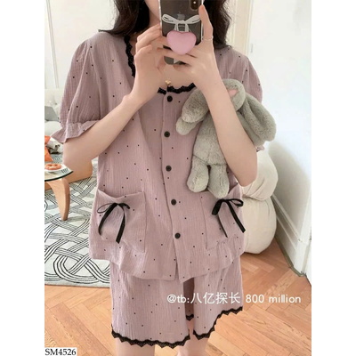 SM4526 SET PIJAMA CHẤM BI