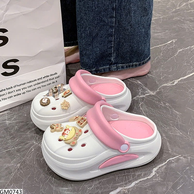 GM0743 DÉP SỤC CROCS ĐÍNH CHARM