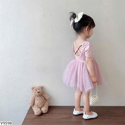 V9598 VÁY PHỐI VOAN TUTU BG