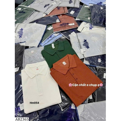 AB2365 ÁO POLO NAM IN BLUE