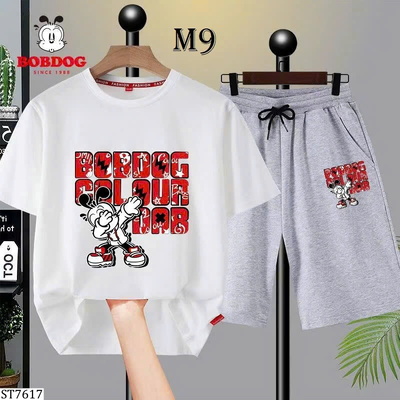 ST7617 BỘ COTTON BÉ TRAI NHÀ BOBDOG
