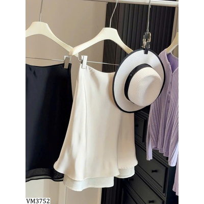 VM3752  CHÂN VÁY LỤA 2 LỚP ANNA