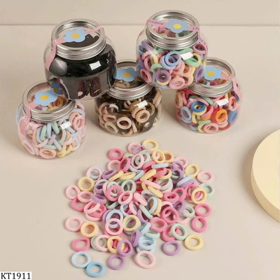 KT1911 SET 5 HỘP CHUN BUỘC TÓC CHO BÉ