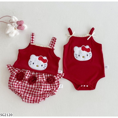 SG2120 SET COUPLE ĐỎ 2 DÂY KITTY NHÍ GIÁ MỚI