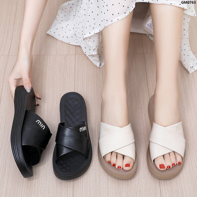 GM0763 DÉP QUAI CHÉO ĐẾ GỢN SÓNG