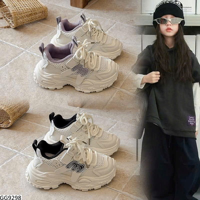 GG9298 GIÀY THỂ THAO CHỮ M BÉ GÁI