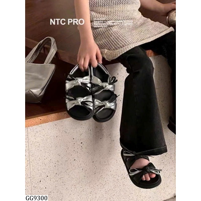 GG9300  DÉP SANDAL NƠ CHO BÉ