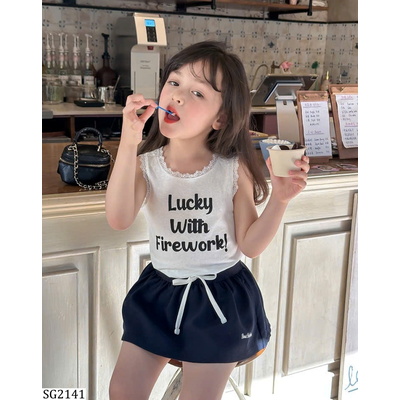 SG2141 SET ÁO SÁT NÁCH PHỐI QUẦN VÁY AMBBKIDS