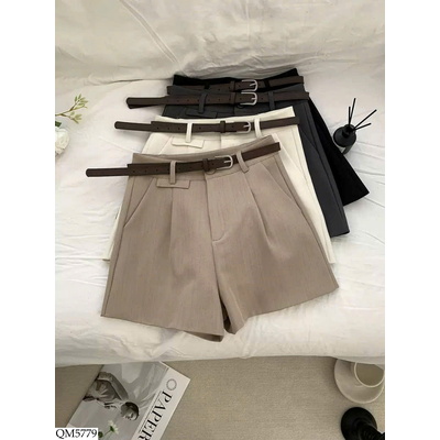 QM5779 QUẦN SHORT NỮ KÈM THẮT LƯNG