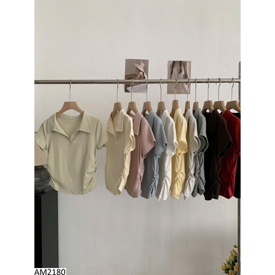 AM2180 ÁO POLO RÚT EO CHO NỮ OMALAI