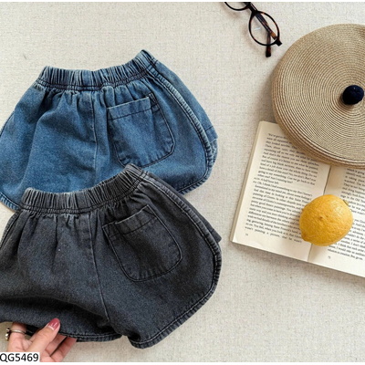 QG5469 QUẦN SHORT DENIM CẠP CHUN