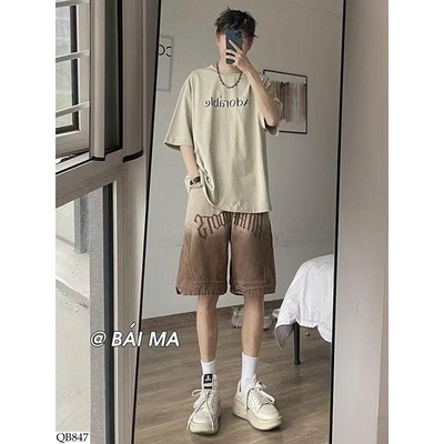 QB847 QUẦN SHORT JEAN LOANG NAM