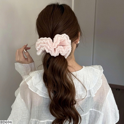 BD694 SCRUNCHIES LỤA BẢN TO