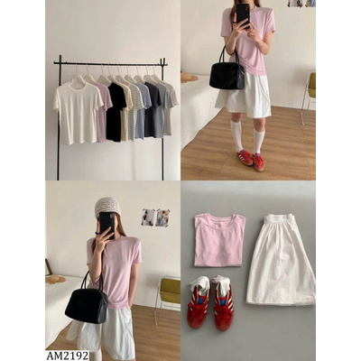 AM2192 ÁO THUN CỘC TAY LỤA TƠ TẰM MODAL TENCEL