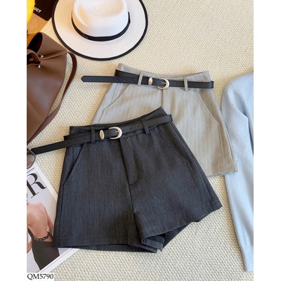 QM5790 QUẦN SHORT CẠP CAO KÈM BELT ANNA