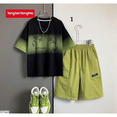 ST7643 BỘ SHORT CHO BÉ TRAI