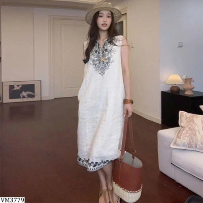 VM3779 ĐẦM THÊU SUÔNG SÁT NÁCH