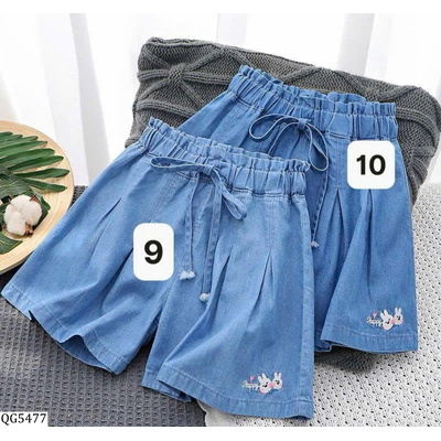 QG5477 QUẦN SHORT DENIM GIẤY BÉ