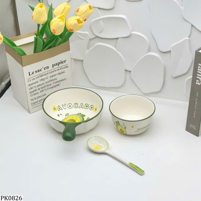 PK0826 SET BÁT KÈM THÌA QUẢ BƠ