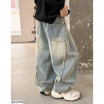 QG5490 QUẦN JEANS BAGGY GÂN RÁCH AMBB