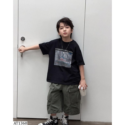 AT1360 ÁO THUN NEWYORK AMBBKIDS