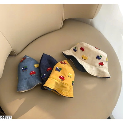 M4837 MŨ BUCKET TRẺ EM THÊU Ô TÔ GIÁ MỚI