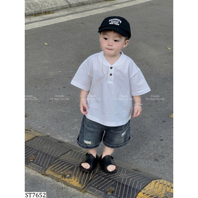 ST7652 SET ÁO CÚC QUẦN JEAN RÁCH