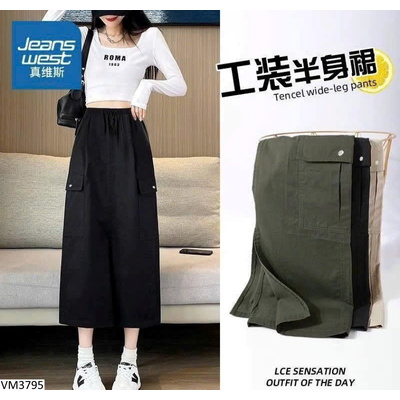 VM3795 CHÂN VÁY DÁNG DÀI JEANWEST