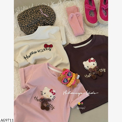 AG9711 ÁO PHÔNG HELLO KITTY CHO BÉ