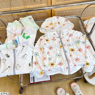 A3942 ÁO CHỐNG NẮNG HỌA TIẾT CHO BÉ
