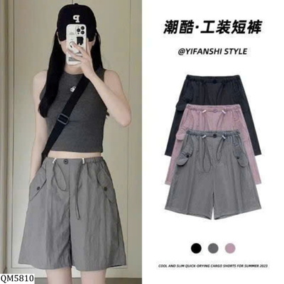 QM5810 QUẦN SHORT GIÓ NỮ