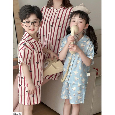 SD381 BỘ NGỦ PIJAMA CHO MẸ VÀ BÉ